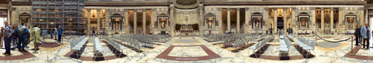Panorama of the interior of the Pantheon (Large File)