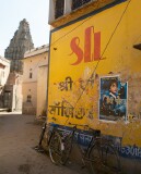 Harry Potter ad in Hindi with Hindu temple in the background, Jaipur