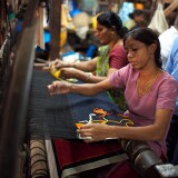 Hand loom weaving, Gujarat, 2007