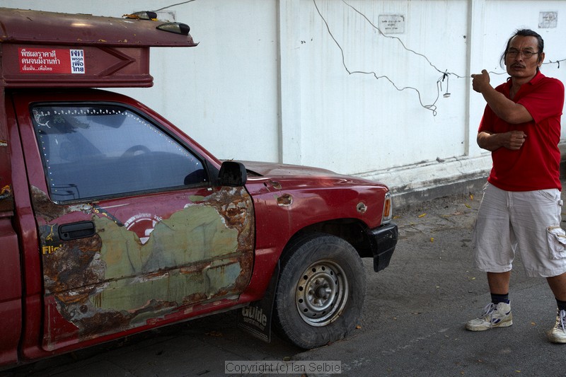 "Red Shirt" activists, Chiangmai, Thailand