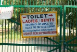 Toilet sign at the Red Fort, Delhi