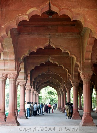 Arches of the Diwan-i-Am at the Red Fort, Delhi