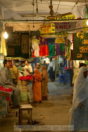 The street market near the Tomb of Nizammudin, Delhi