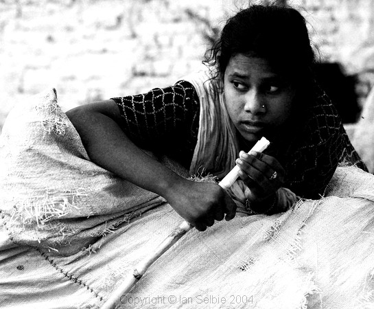 Nizammudin district, Delhi.  One of the oldest districts, largely muslim and also home to a community of migrants from Assam who make a living out of collecting and recycling the city's garbage.