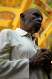 Old man celebrating the birthday of Lord Ganesha at Sri Senpaga Vinayagar Temple, Ceylon Road, Singapore