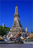 Approaching Wat Arun from the river