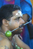 Thaipusam - Pierced cheeks