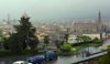 Misty view  from Piazzale Michelangelo