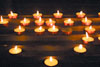 Candles in  Basilica Santa Croce