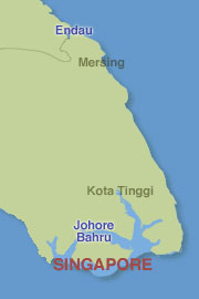 Map of Johor State