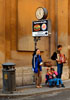 Entire family begging near Piazza Espagna
