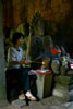 Burning (and selling) incense at Ta Prohm