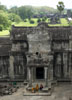Looking down from the central tower of Angkor Wat