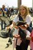 Flocks of aggressive pigeons in Piazza san Marco