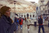 In the rain in the Piazzetta dei Leoni