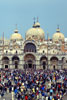 The sun comes out in Piazza san Marco, along with the crowds