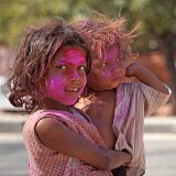 Celebrating Holi Festival, Jaipur