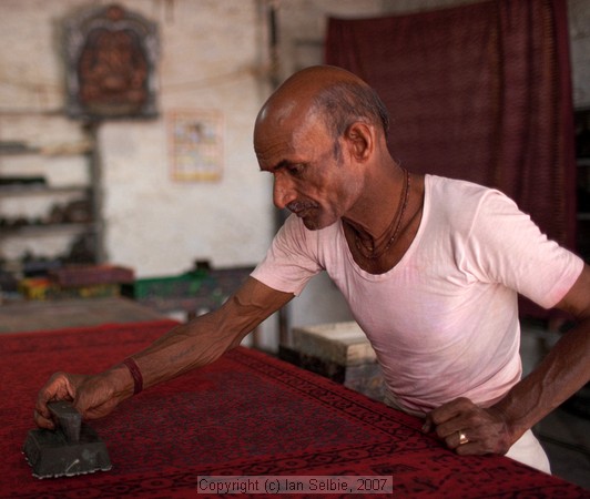 Printing fabric near Jaipur