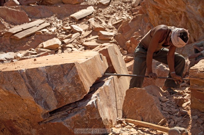 Rock quarry in Rajasthan near Jaipur