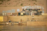 Clothes laid out to dry at the the Dhobi (laundry) Ghat