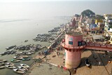 Dashashwamedh Ghat and beyond seen from the top of the Jantar Mantar at Man Mandir Ghat, Varanasi