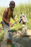 In the countryside near Varanasi: at the village pump