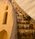 Steps on the Samrat Yantra (the largest Sundial in the world) at the Jantar Mantar (Observatory) of Sawai Jai Singh, Jaipur