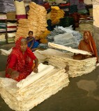 Women sorting freshly made paper, Jaipur