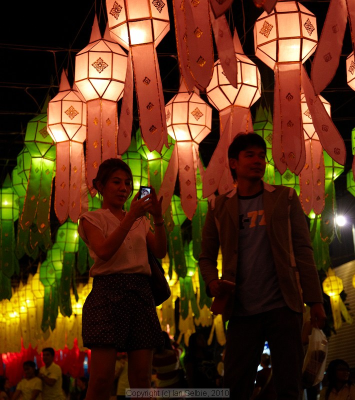 Loi Krathong (Floating Lantern) Festival, Chiangmai, Thailand