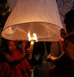 Loi Krathong (Floating Lantern) Festival, Chiangmai, Thailand