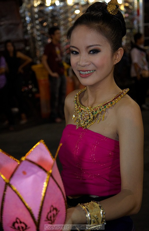 Loi Krathong (Floating Lantern) Festival, Chiangmai, Thailand