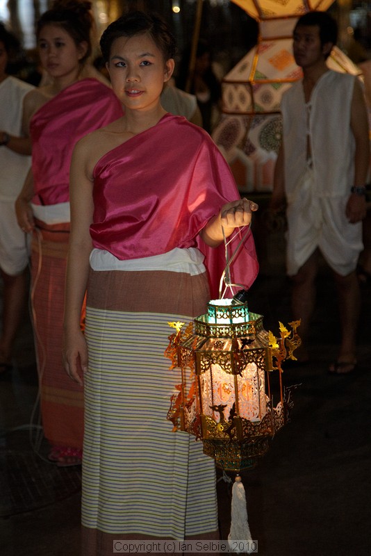 Loi Krathong (Floating Lantern) Festival, Chiangmai, Thailand