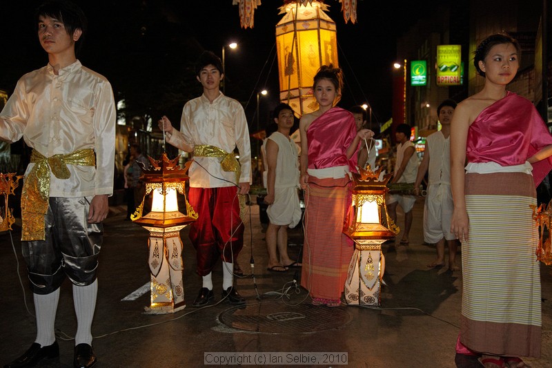 Loi Krathong (Floating Lantern) Festival, Chiangmai, Thailand