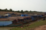 Fishing community in Kampong Phluk on Tonle Sap lake in Cambodia