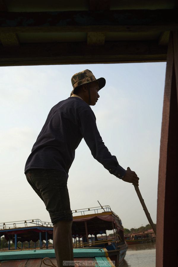 Fishing community in Kampong Phluk on Tonle Sap lake in Cambodia