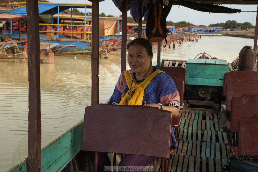 Fishing community in Kampong Phluk on Tonle Sap lake in Cambodia