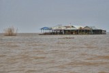 Fishing community in Kampong Phluk on Tonle Sap lake in Cambodia
