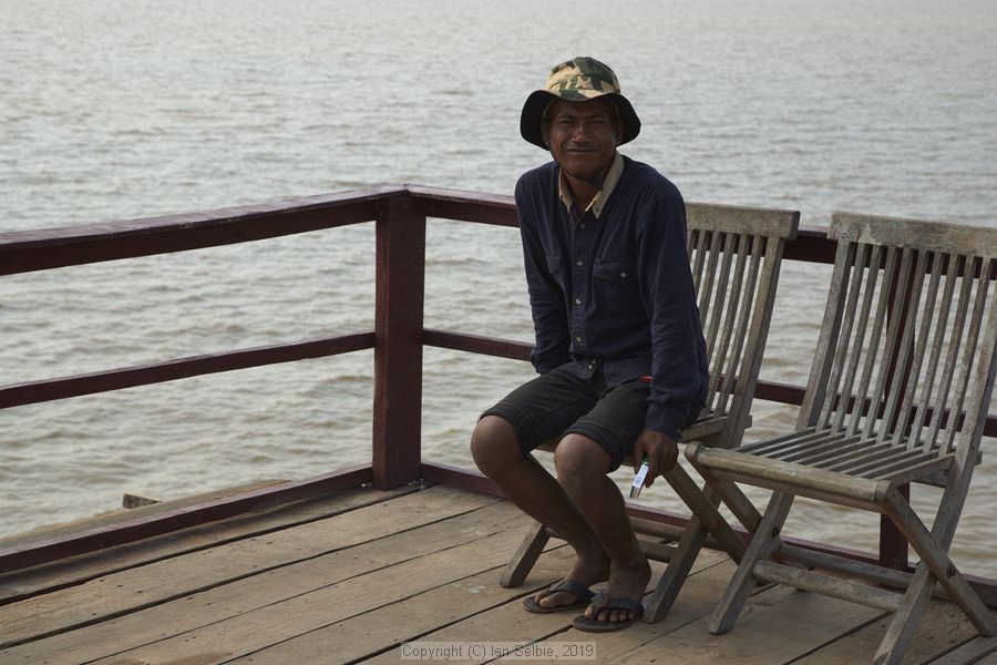Fishing community in Kampong Phluk on Tonle Sap lake in Cambodia
