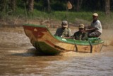 Fishing community in Kampong Phluk on Tonle Sap lake in Cambodia