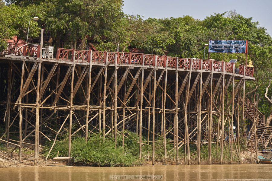 Fishing community in Kampong Phluk on Tonle Sap lake in Cambodia