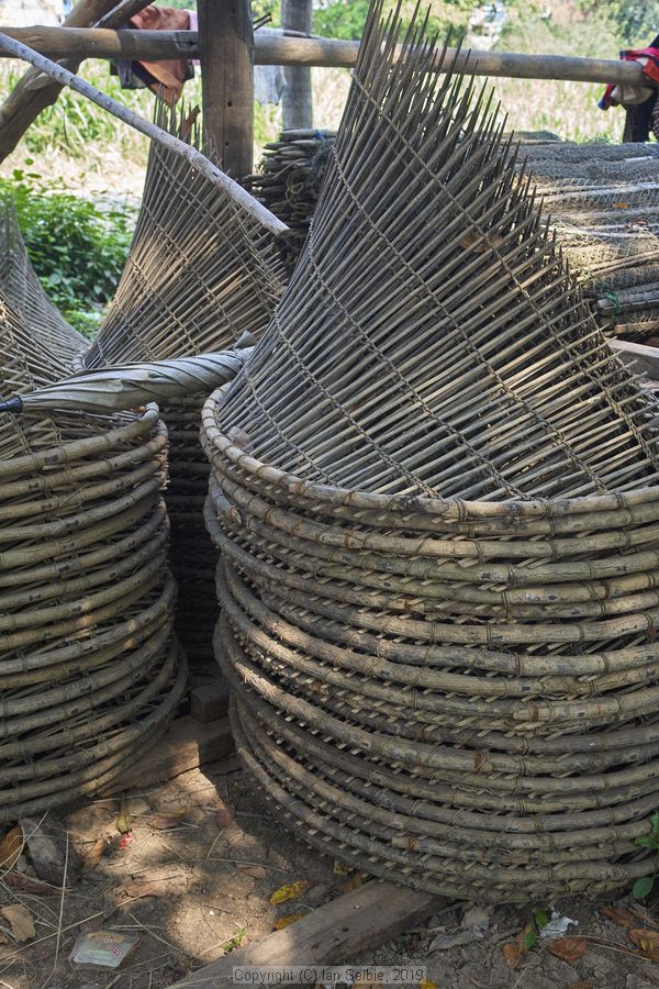 Fishing community in Kampong Phluk on Tonle Sap lake in Cambodia