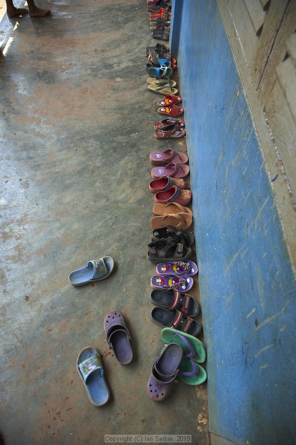 Fishing community in Kampong Phluk on Tonle Sap lake in Cambodia