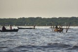 Fishing community in Chong Khneas on the Siem Reap river and floating on the Tonle Sap lake in Cambodia