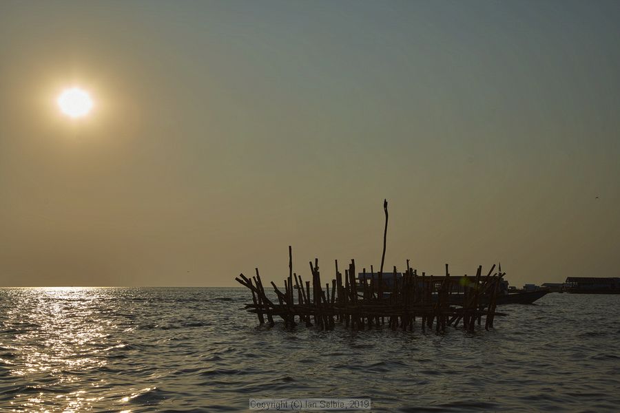 Fishing community in Chong Khneas on the Siem Reap river and floating on the Tonle Sap lake in Cambodia