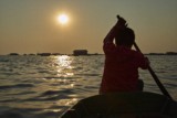 Fishing community in Chong Khneas on the Siem Reap river and floating on the Tonle Sap lake in Cambodia