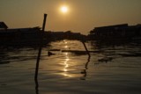 Fishing community in Chong Khneas on the Siem Reap river and floating on the Tonle Sap lake in Cambodia