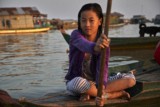 Fishing community in Chong Khneas on the Siem Reap river and floating on the Tonle Sap lake in Cambodia