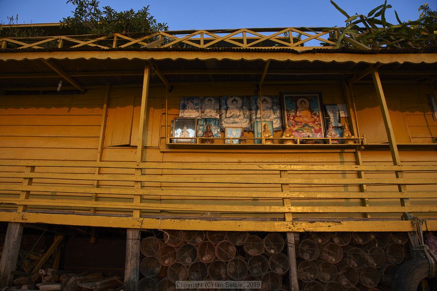 Fishing community in Chong Khneas on the Siem Reap river and floating on the Tonle Sap lake in Cambodia