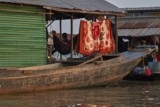 Fishing community in Chong Khneas on the Siem Reap river and floating on the Tonle Sap lake in Cambodia