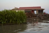 Fishing community in Chong Khneas on the Siem Reap river and floating on the Tonle Sap lake in Cambodia